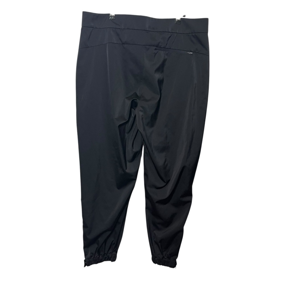 Athleta Radiant Joggers Women’s Size 16 Black Tapered Zip Ankle Sporty Luxe - Picture 5 of 14